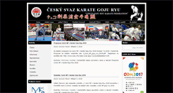 Desktop Screenshot of goju-ryu.cz