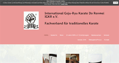 Desktop Screenshot of goju-ryu.de